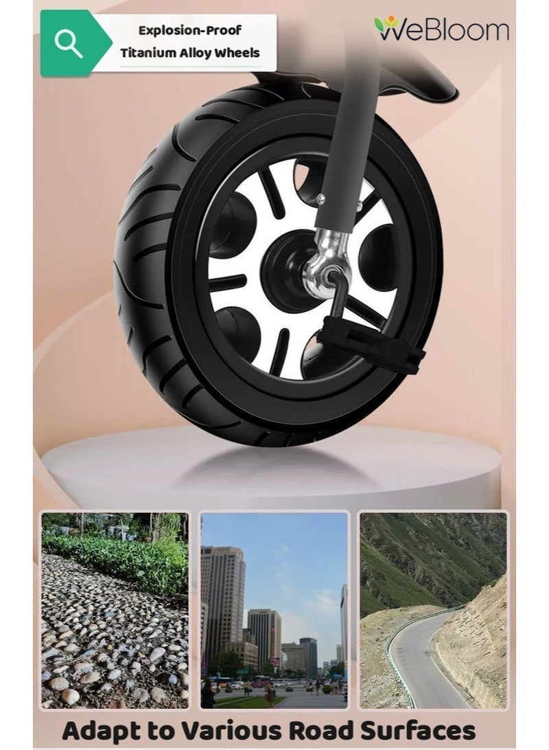 WeBloom Children's Tricycle, 4-in-1 Stroller 2-way Swivel Seat for Toddler Boys and Girls,with Seat Belt,Adjustable Push Handle,Removable Canopy,Toddler Stroller Or Ride-On Bike with Dual Safety Brakes for 8 Months-6 Years (Black) - Image 3